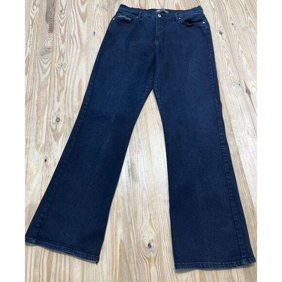 Levi's 512 Perfectly Slimming Boot Cut Jeans Women's 14 Black High Rise 32x32 - Picture 1 of 8
